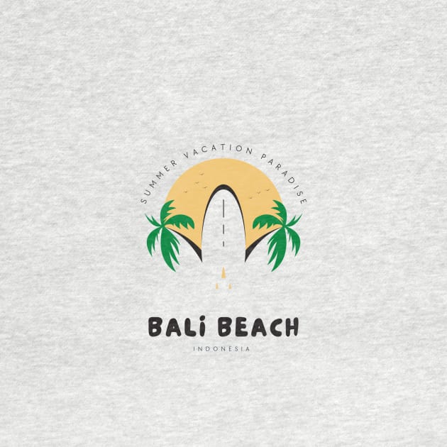 Summer vacation paradise bali beach tshirt by pouoQ